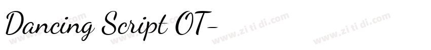 Dancing Script OT字体转换